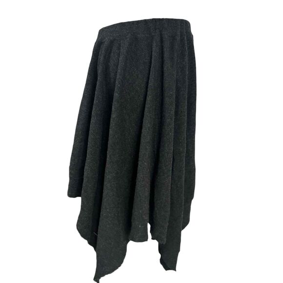 Zucca Womens Black Asymmetrical Hem Skirt Gothic Lagenlook Vintage Style Medium - Picture 10 of 16